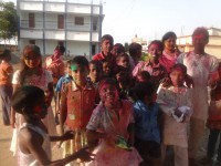 LBHC children celebrating Holi