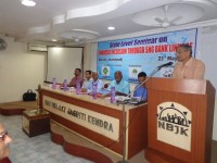 NBJK Secretary Mr. Satish Girija, Speaking at the workshop